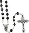 Hematitie Rosary Beads Madonna and Child