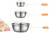 Besli 3-Piece 18/8 304 Stainless Steel Mixing Bowls,Set includes 2,4,8 Quart,Ideal for Cooking, Baking, Prepping,Serving