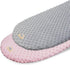 BlueSnail Soft and Strechy Minky Bassinet Fitted Sheet, Cradle Sheets for Bassinet Pad/Mattress 2pk (Bassinet, Pink+Gray)