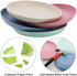 Nicunom 8 Pack Lightweight Wheat Straw Plates, 8" Unbreakable Dinner Plates, Dishwasher Microwave Safe Plates Dishes, Reusable Plate for Fruit Snack Container