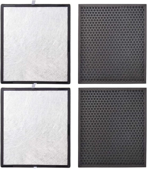 Hepa and Activated Carbon Filters Compatible with Levoit air Purifier Filter LV-PUR131, LV-PUR131-RF (2 Sets)