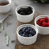DOWAN 8 oz Ramekins - Ramekins for Creme Brulee Porcelain Ramekins Oven Safe, Classic Style Ramekins for Baking Souffle Ramekins Bowls, Set of 6, White