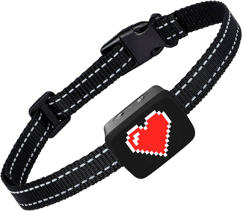 Small Dog Bark Collar Rechargeable - Anti Barking Collar for Small Dogs - Smallest Most Humane Stop Barking Collar - Dog Training No Shock Bark Collar Waterproof - Safe Pet Bark Control Device