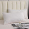 CAWANFLY Pack of 2 White Pillow Shams Standard Size Bedding Pillow Covers with Envelope Closure, Bed Pillowcase with Crisscross Diamond Lattice Pattern (20x26inches)