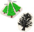 KUXSE 2 Pcs/Set Christmas Tree Fondant Cake Silicone Mold,Xmas Birthday Party DIY Cake Decorating for Chocolate,Fondant,Candy,Sugarcraft,Cupcake Topper,Pastry,Polymer Clay,Gumpaste,Baking