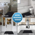 Bath Rug for Bathroom 20x32 Non Slip Bathroom Rug Water Absorbent Washable Rug Mat for Indoor Extrance Feature Extra Thick Bouncy Fluffy Chenille, Black - 20" x 32"
