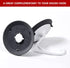 KneadAce Dough Hook Shield For Kitchen Aid - Prevents Your Dough from Climbing Up and Clogging Up Your Mixer Mess Free Mixer Accessory Compatible With Most KitchenAid C Shape Dough Hooks (Dark Grey)