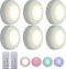 DRIMLITE Puck Lights with Remote 6 Pack, Battery Operated Mini LED Stick On Lights Wireless, Dimmable Under Cabinet Lighting with Timing Function, Color Changeable Closet Lighting for Kitchen Bedroom