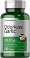 Odorless Garlic Softgels | 250 Count | Ultra Potent Garlic Extract | Non-GMO & Gluten Free Pills | by Horbaach