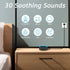 Sleepbox Sleep Sound Machines White Noise Machine with 30 Soothing Sounds 3.5 mm Headphone Jack 5 Timer Settings and 32 Precise Volume Compact Design Ideal Gift for Family Friend Baby Adult