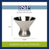 Endurance 8 Oz. Stemless Martini Glass - One Glass