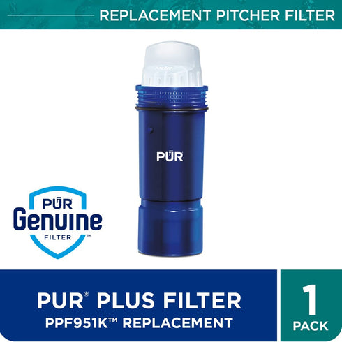 PUR PPF951K Water Pitcher Replacement Filter with Lead Reduction, 1 pack