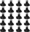 Pawfly Aquarium Suction Cup Clips for Standard 3/16" ID Airline Tubing Black Air Hose Holder Clamp Accessories for Fish Tank Aeration Setup, 20 Pack