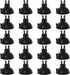 Pawfly Aquarium Suction Cup Clips for Standard 3/16" ID Airline Tubing Black Air Hose Holder Clamp Accessories for Fish Tank Aeration Setup, 20 Pack