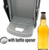 Ansoon Metals Can Crusher 16 oz/ 12 oz Compactor, Heavy-Duty Wall Mounted Bottle Can Opener Smasher for Seltzer, Soda, Beer Cans and Bottles Eco-Friendly Recycling Tool (Silver)