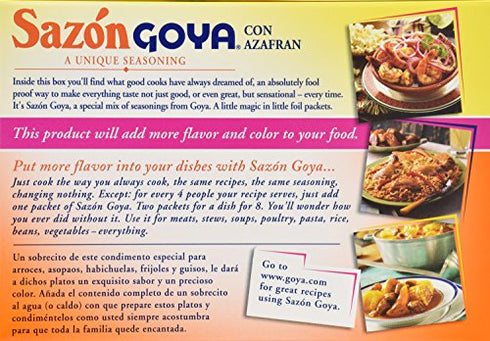 Goya Sazón Seasoning With Azafran, 3.52 Oz Box