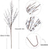Starryle 10Pcs 29.5'' Long Artificial Jasmine Flowers Fake Flowers for Decoration Faux Winter Jasmines Branches for Home Living Room Kitchen Office Hotel Wedding DIY Decor (White)