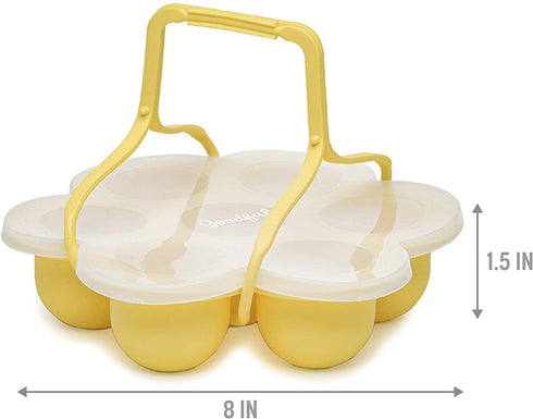 Poached Egg Maker, 3pc Set (Trays, Lid, Handle)