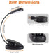 LEPOWER Clip on Book Light/Reading Light/Clip Light with 5 LED Eye Care, 3 Color Changeable, Portable Reading Lamp, Battery & USB Operated, Bed Light for Kids, Bookworms, Students