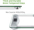 Etekcity Digital Weight Bathroom Scale, 6mm Tempered Glass Platform with Rounded Corner Design, Large Backlit LCD Display, Silver, 440 Pounds, 4 Piece Set