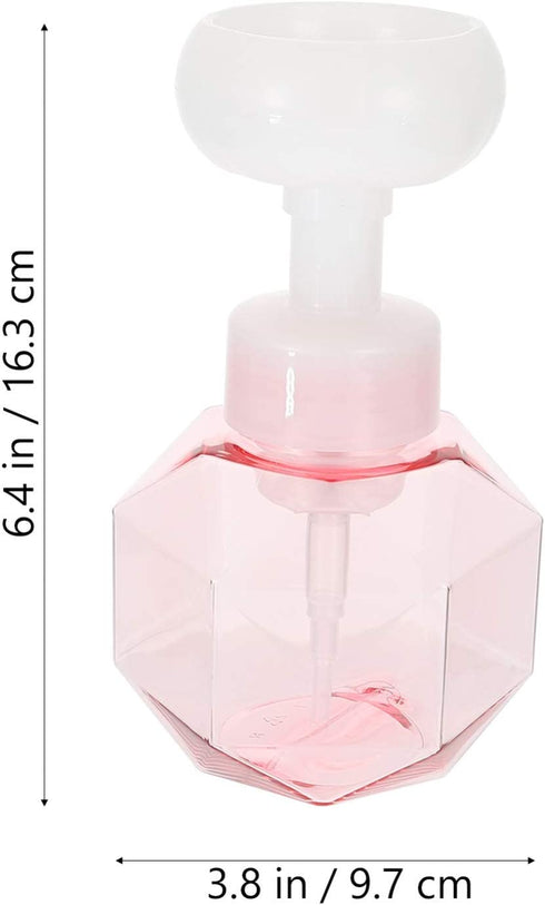 YARNOW Foaming Soap Dispenser Flower Shape Empty Foam Liquid Bottle Plastic Press Bottles for Kitchen