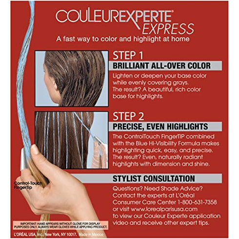 L'Oreal Paris Couleur Experte Color + Highlights in a Flash, Medium Iridescent Blonde - Ice