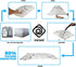 Vacwel Small Space Saver Vacuum Storage Bags for Clothes Storage. Vacuum Seal Bags for Clothing Storage, Linen Packing & Travel. Hand Pump + 8x Clothes Vacuum Storage Bags 28 x 20? (Small 8-Pack)