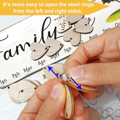 WISIEW Gifts for Grandma Unique - Wooden Family Birthday Reminder Tracker Calendar Board, Family Like Branches As One, Best Christmas, Mothers Day, Birthday Presents Ideas for Mom Dad from Daughter Son
