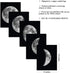 5 Pieces Moon Wall Decor - Black and White Canvas Print Artworks Lunar Moon Wall Art Abstract Prints Poster for Office Dorm Living Room Bedroom Decoration Unframed Paintings Home Decor