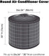 Air Conditioner Covers, Outside Units Veranda AC Covers Standard American Furniture Central Air Conditioner (34" X 30" Round)