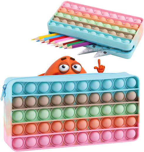 Pop Fingertip Bag, Girl Coin Purse, Mobile Phone Bag, Novelty Bag, Irritable Portable zipper Pouch (Macaron-1)