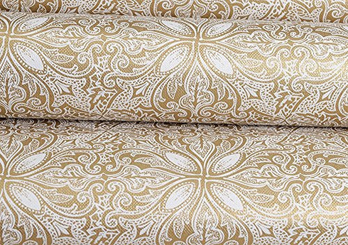 Glow4u Self Adhesive Decorative Contact Paper Shelf Liner for Kitchen Cabinets Drawer Dresser Shelves Wall Arts and Crafts Decor 17.7x78.7 Inches