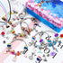 Thrilez 90 Pcs Charms Bracelet Making Kit for Girls, DIY Charm Bracelets Kit with Jewelry Beads, Bracelet Charms Gift for Girls Ages 7-12, Bracelet Kit Jewelry Gift for Girls Kids Teens and Adults