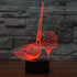 3D LED Golf Club Tool Night Light 7 Color Change LED Table Desk Lamp Acrylic Flat ABS Base USB Charger Home Decoration Toy Birthday Xmas Kid Children Gift