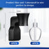 2 Pieces Wall Plug-in Diffuser Fragrance Plug with 4 Pieces Empty Bottles for Spreading Essential Oils Home Bathroom (Black)