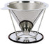 AINAAN Stainless Steel Coffee Filter, Reusable Tapered dripper with Removable Cup Holder, 2019, New Generation