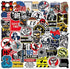 105pcs Pack Hard Hat Stickers, Funny Sticker for Helmet Hood Hardhats Tool Box Car, Gifts for Men Adult Essential Worker Welder Construction Union Military Electrician, American Patriotic Vinyl Decals