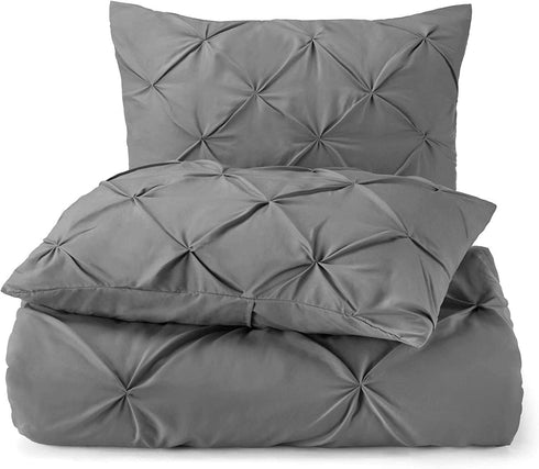 Standard Pillow Shams Set Of 2 Pinch Pleated Dark Grey Pillow Shams Standard 20X26 Pillow Covers 100% Egyptian Cotton 600 Thread Count Hotel Class Stich Standard Size Decorative Pinch Pillow Shams Set