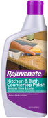 Rejuvenate Scrub Free Soap Scum Remover Shower Glass Door Cleaner Works on Ceramic Tile, Chrome, Plastic and More 24oz & Kitchen & Bathroom Countertop Polish 16 Ounce