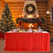 Suppromo 9ft Red Tulle Table Skirts for Rectangle or Round Tables Tutu Table Skirt Decoration for Christmas Decorations Baby Shower Birthday Party Wedding Table Decorations(Red, L9(ft)*H 30in)