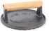 Wener Bacon Press 6.88-Inch Round,Heavy-Duty Cast Iron Grill Press/Meat Press/Steak Grill Weight/Burger Smasher/Burger Press With Wood Handle (A)