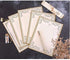 Vintage Lined Stationery Paper and Envelopes Set including Envelope Seal Sicker,White