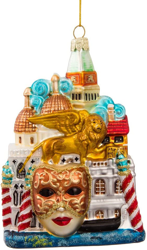 Kurt S. Adler Kurt Adler 5-Inch Venice Cityscape Glass Ornament