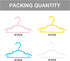 YUEANG Kids Hangers Plastic Baby Hangers for Closet€‚Infant Clothes Hangers for Toddler Junior Nursery€‚Children Hangers (Colorful, 40 PCS)