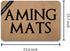 AMING mats Funny Home Decor Personalized Door Mats(23.6 X 15.7 in) with Anti-Slip Rubber Back Doormat Gift Door Mat for The Entrance Way (No Need to Knock We Know You're Here The Dog)