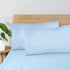 EaseHome Queen Size Sheets Set - Extra Soft Luxury Brushed Microfiber Queen Bed Sheets with 15 inch Deep Pocket - Comforterble Wrinkle Fade and Hypoallergenic- 4 Piece (Queen,Lake Blue)