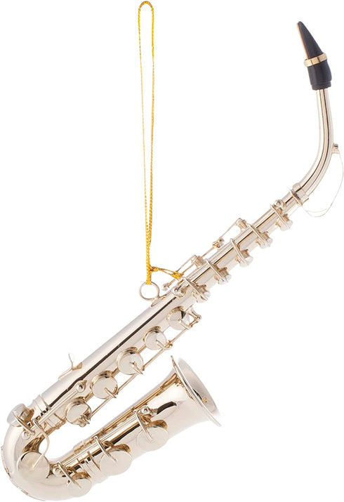 Broadway Gifts Gold Saxophone Christmas Tree Ornament Decoration 4.5 inches