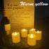 LED Flameless Tea Lights, Set of 12 for Wedding, Party and Holiday Gatherings, Flameless Candles with Remote, Realistic and Bright Flickering, Battery Included
