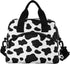 Lunch Bag for Kids Black And White Cow Print Insulated Cooler Lunch Box Large Capacity Lunch Organizer for Boys Girls