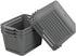 Gloreen Grey Plastic Basket, Weave Storage Baskets Organizer, 6 Packs